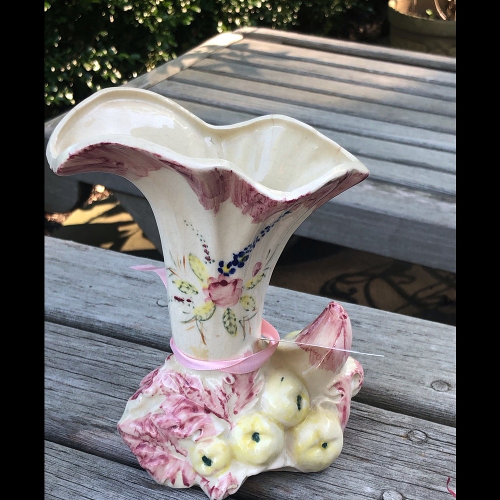 Shabby chic pink vintage vase